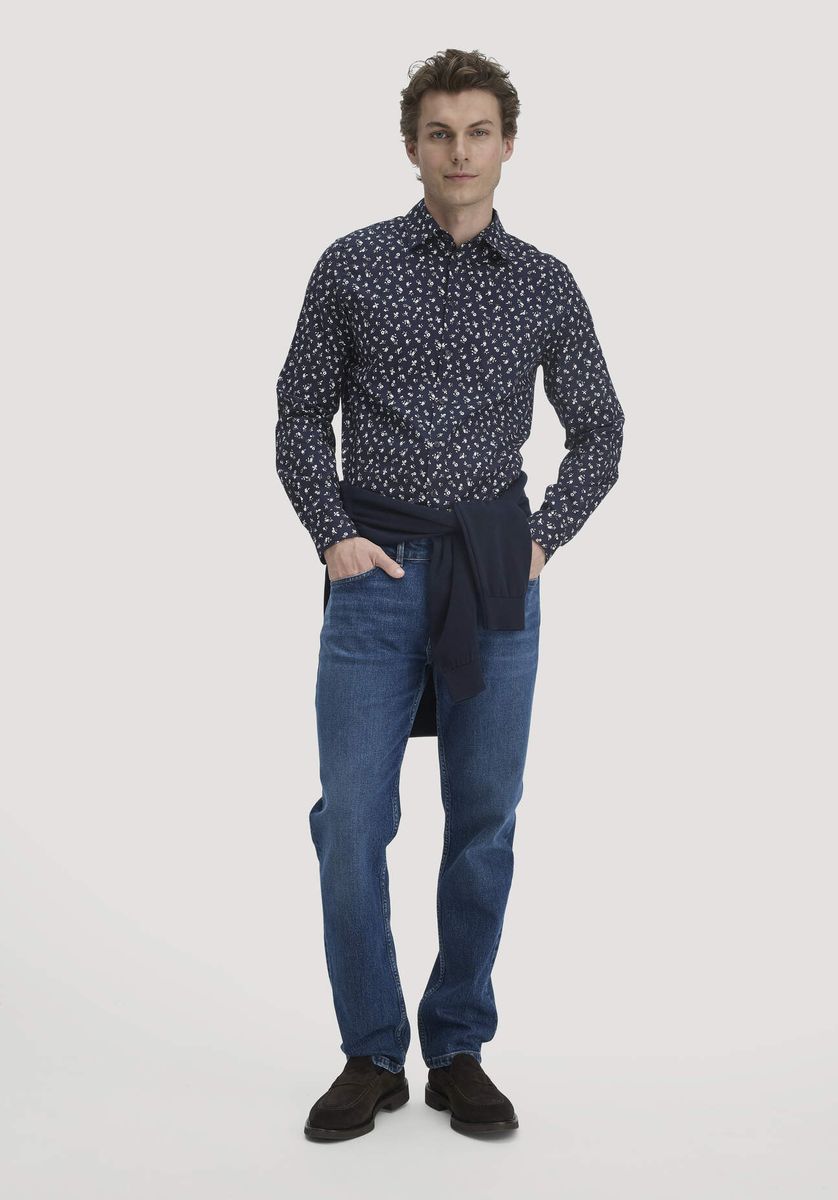 Regular Fit Hemd mit Blumendruck