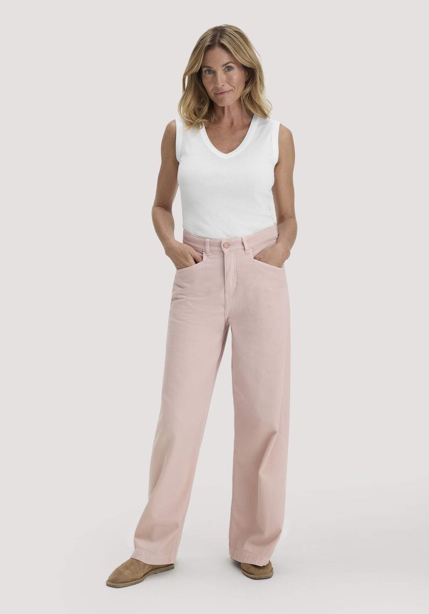 Figurbetontes ärmelloses V-Ausschnitt Top