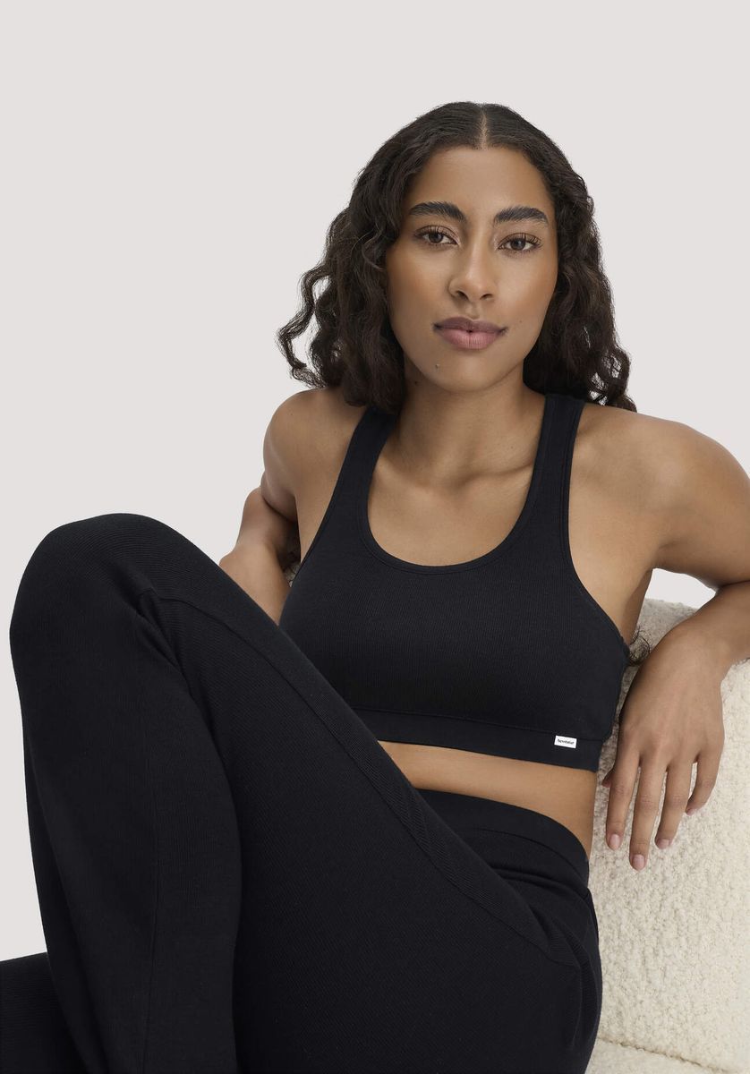 Ausgestellte Strickleggings aus Bio-Baumwolle