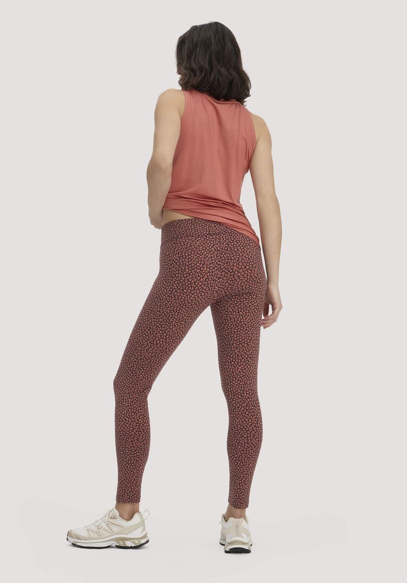 hessnatur Loungewear Leggings Medium Cut ACTIVE LIGHT aus Bio-Baumwolle - braun - Größe L