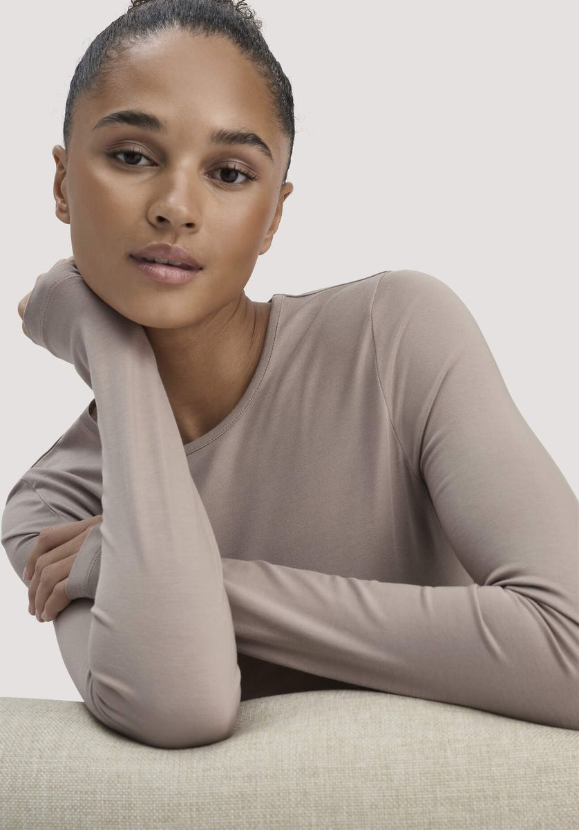 Elegantes Modal Langarmshirt