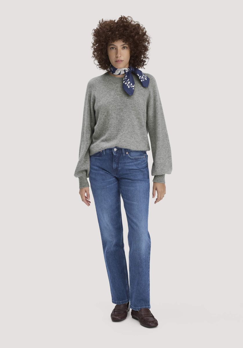 hessnatur Damen Jeans MARIE Straight aus Bio-Denim - blau - Größe 26/32