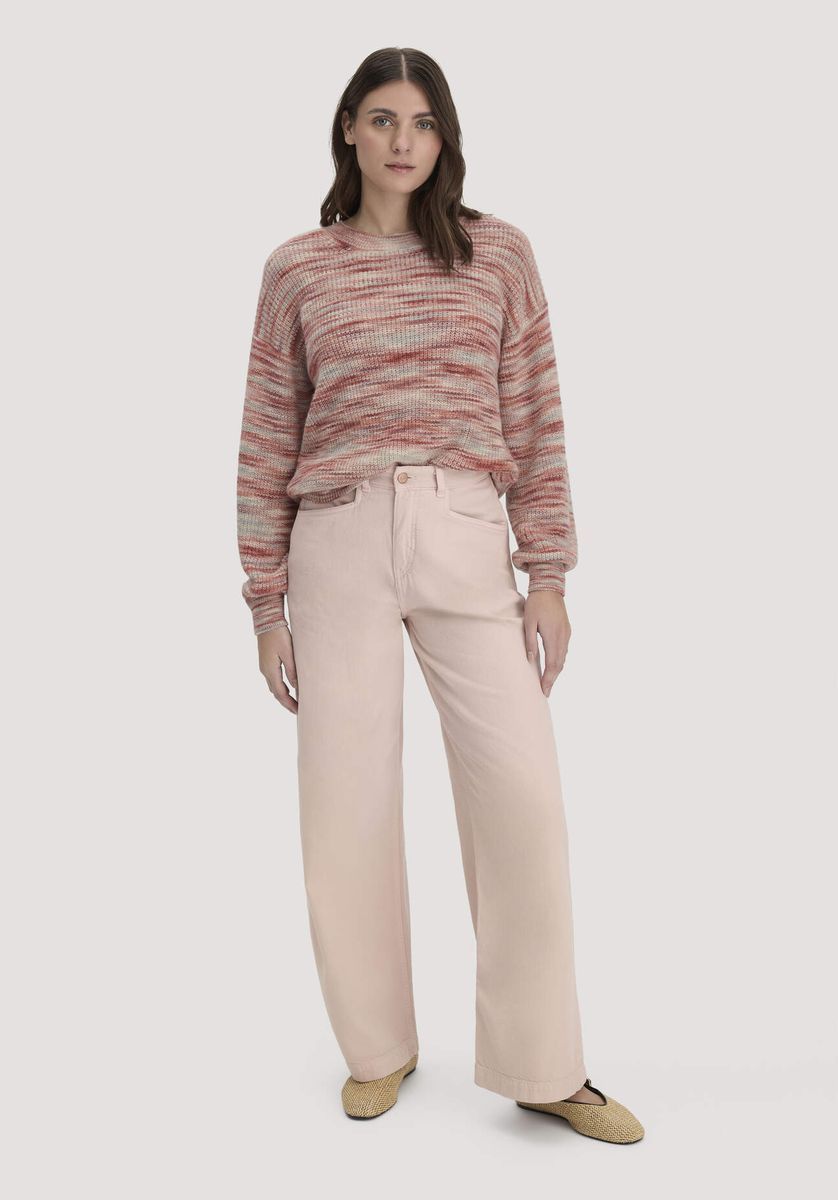 hessnatur Damen Strick Pullover Relaxed aus Alpaka - orange - Größe L