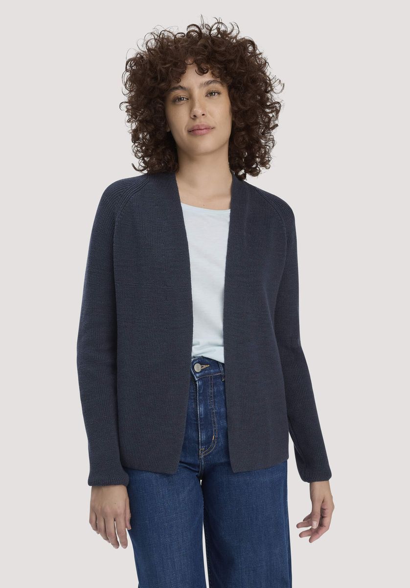 Offene Strickjacke aus Bio-Baumwolle