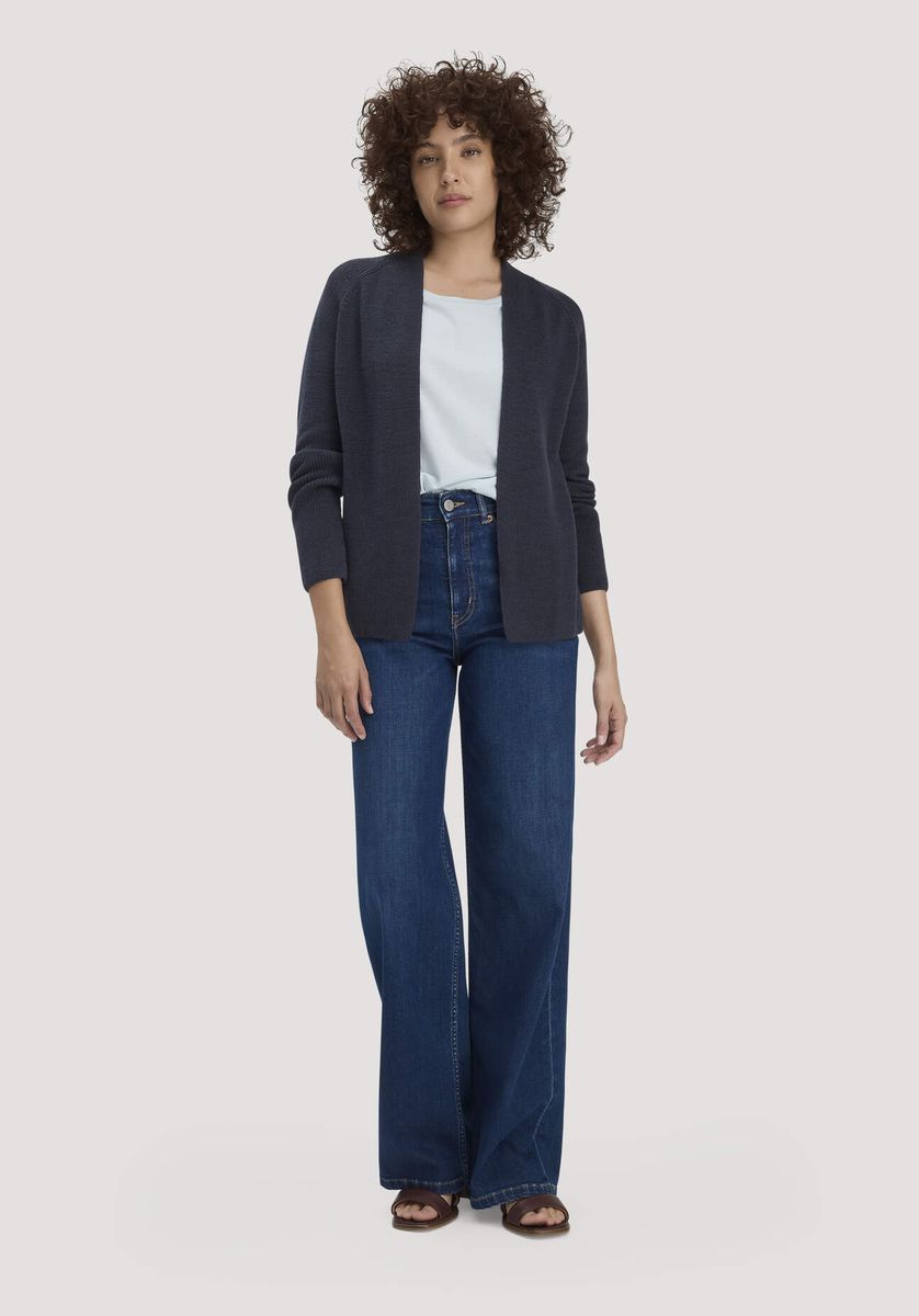 Offene Strickjacke aus Bio-Baumwolle