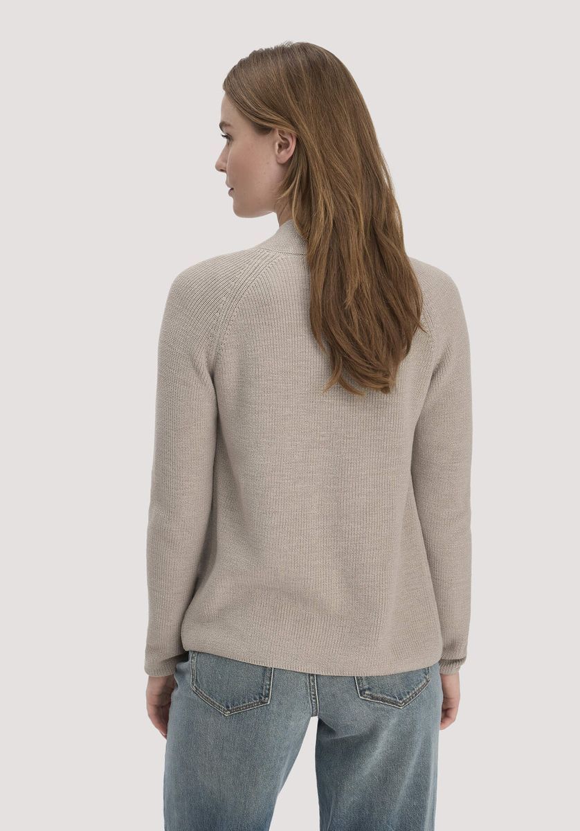 Locker geschnittene Strickjacke aus Bio-Baumwolle