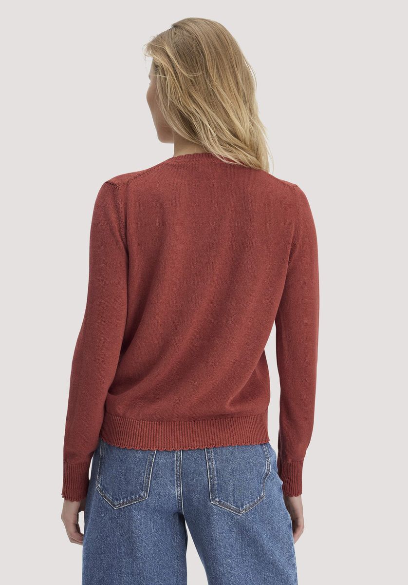 Lässiger Strickpullover aus Leinenmischung