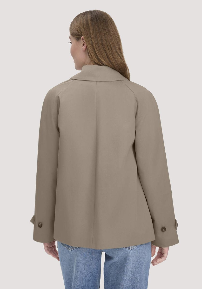 hessnatur Damen Jacke Regular NATURE SHELL aus Bio-Baumwolle - beige - Größe 34