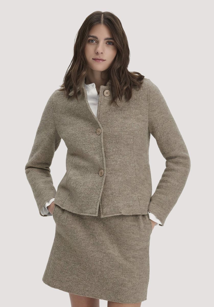 Regular Fit Jacke aus Bio-Merinowolle