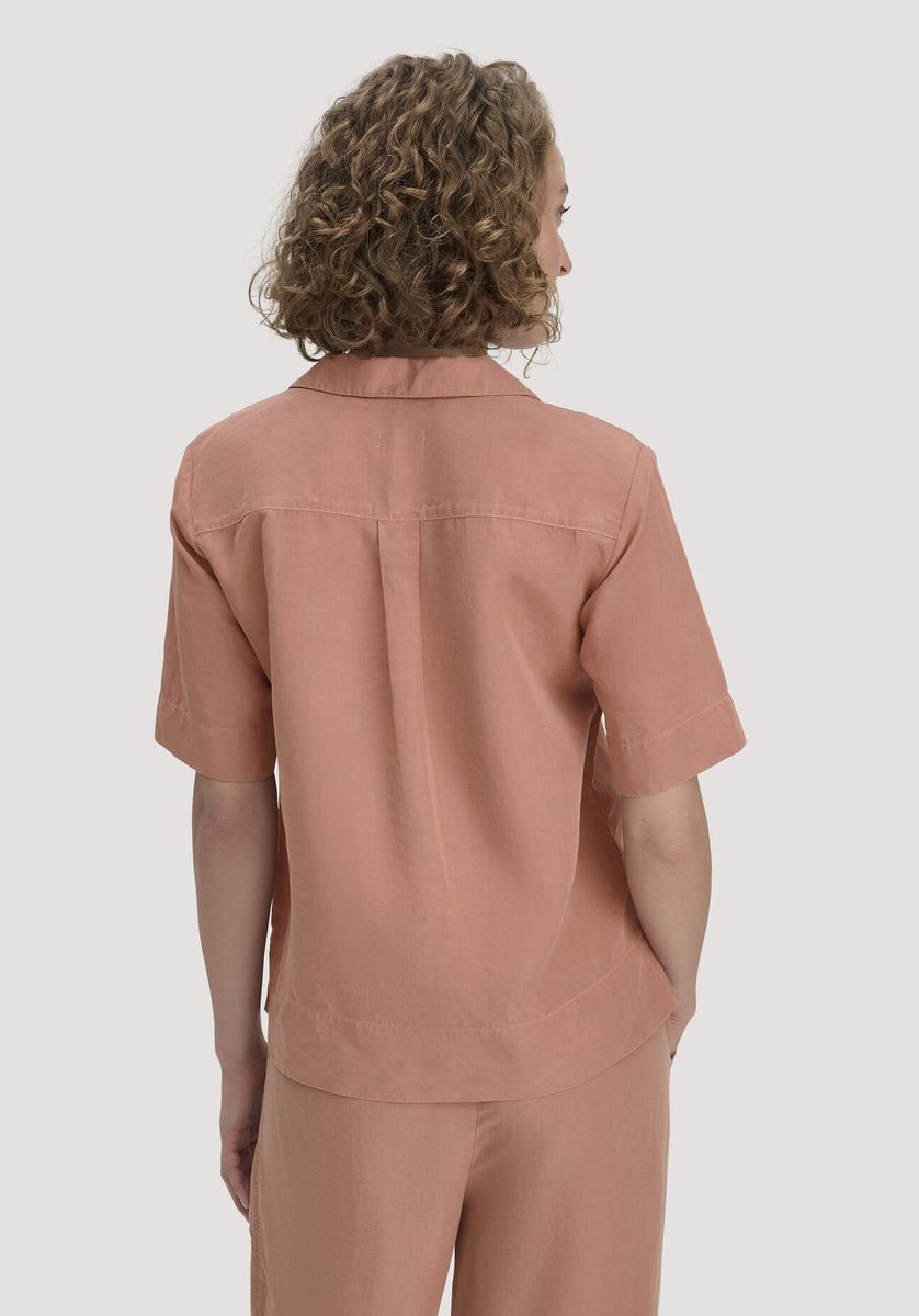 Lässiges Kurzarmhemd aus Leinenmischung