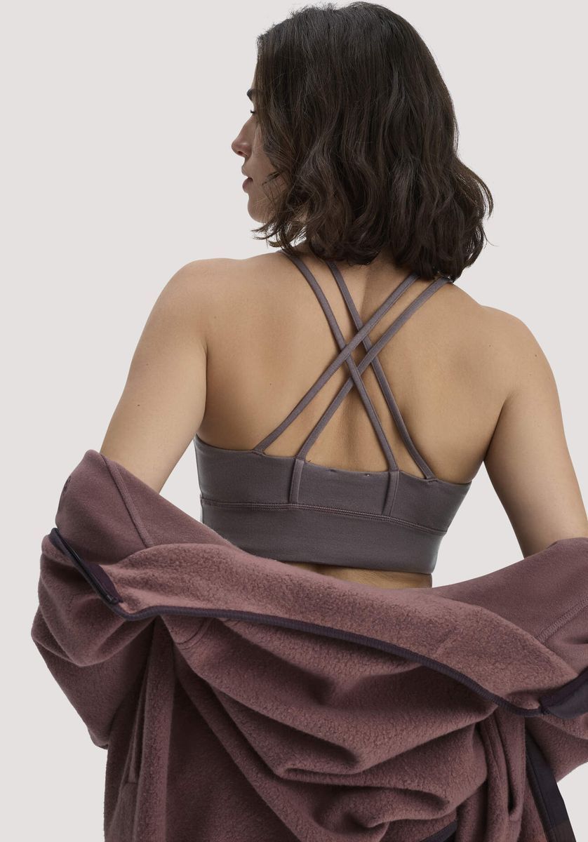 hessnatur Loungewear Bustier ACTIVE COMFORT aus Bio-Baumwolle - braun - Größe 34