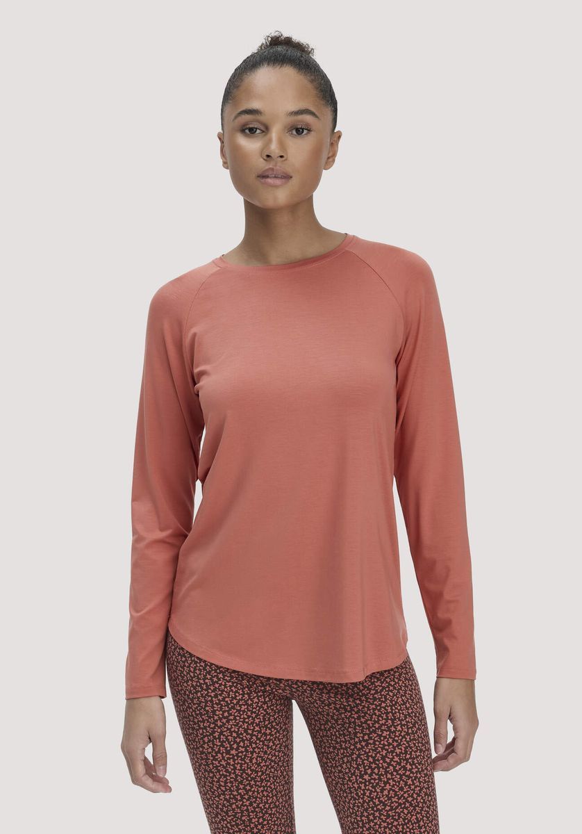 hessnatur Loungewear Longsleeve Regular ACTIVE COMFORT aus TENCEL™ Lyocell - orange - Größe 34