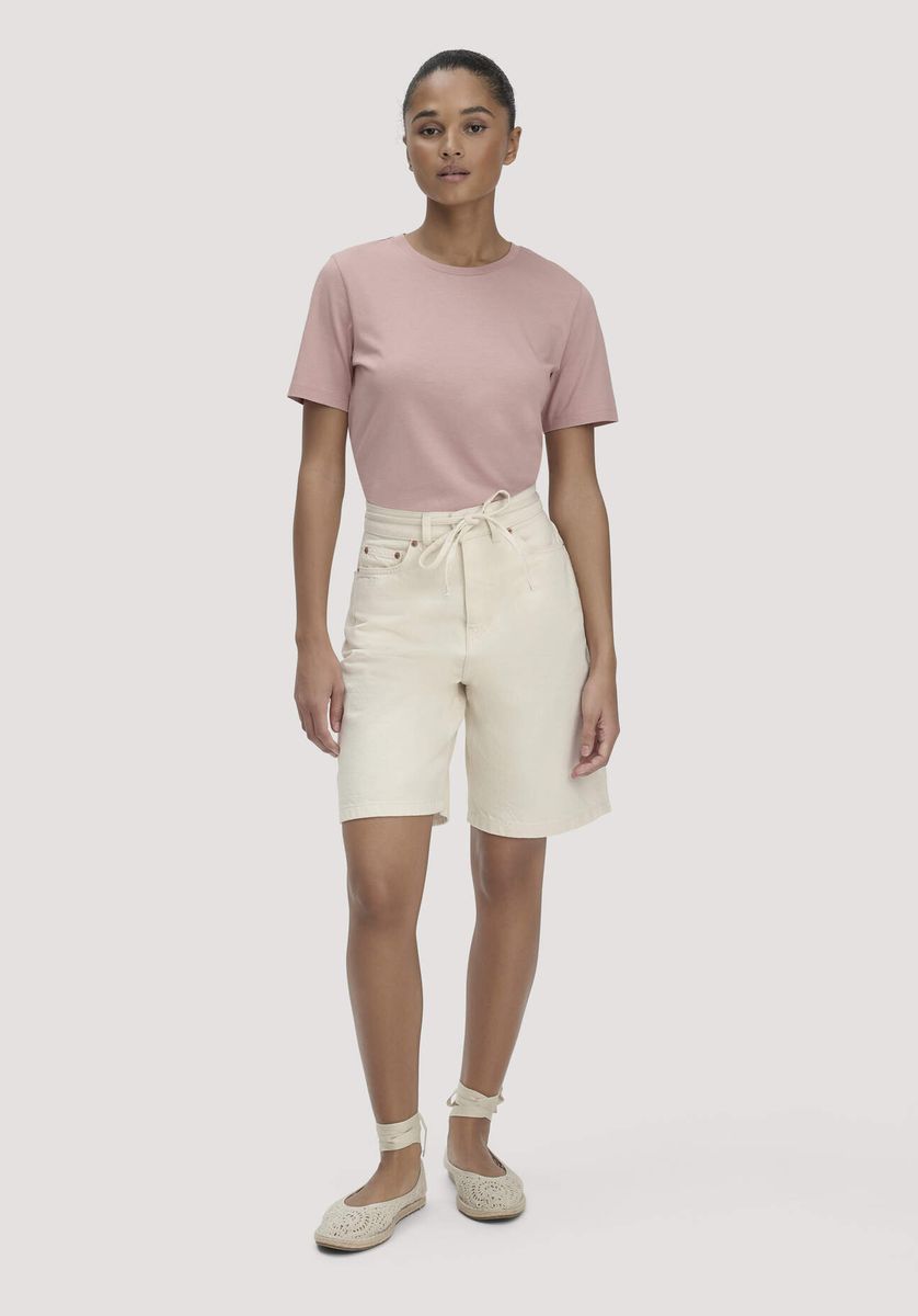 Klassisches Bio-Baumwoll T-Shirt mit Rundhalsausschnitt