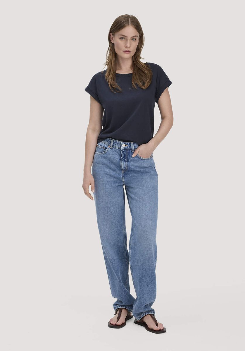 Lässiges Bio-Baumwoll-T-Shirt mit lockerer Passform