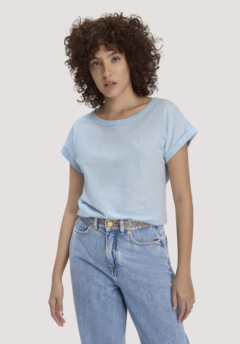 Lässiges Bio-Baumwoll-T-Shirt mit lockerer Passform