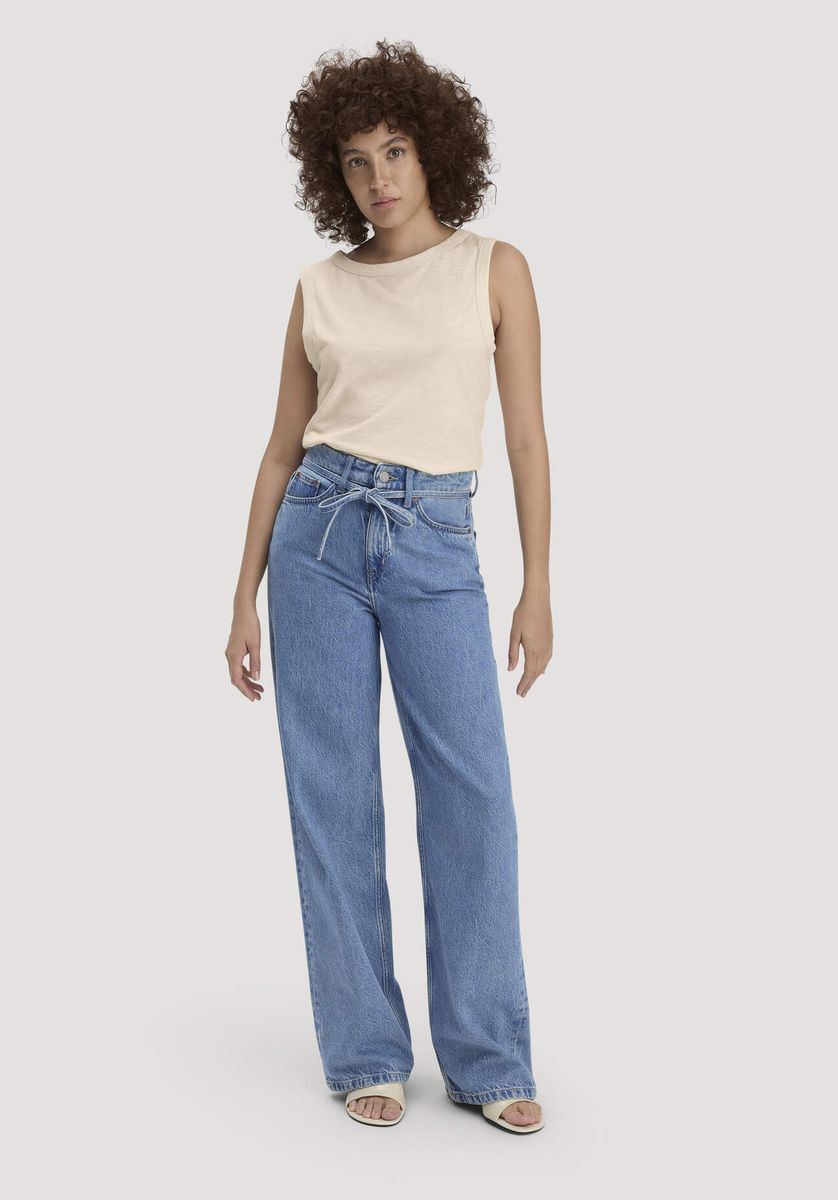 Ärmelloses Bio-Baumwoll Jersey Top