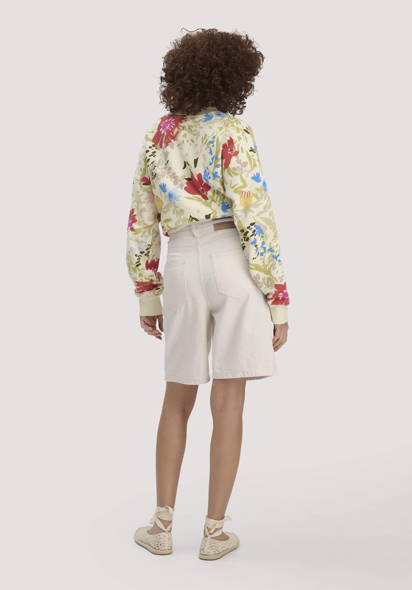 hessnatur Damen Jeans Bermuda UNDYED aus Bio-Baumwolle und TENCEL™ Lyocell - natur - Größe 26