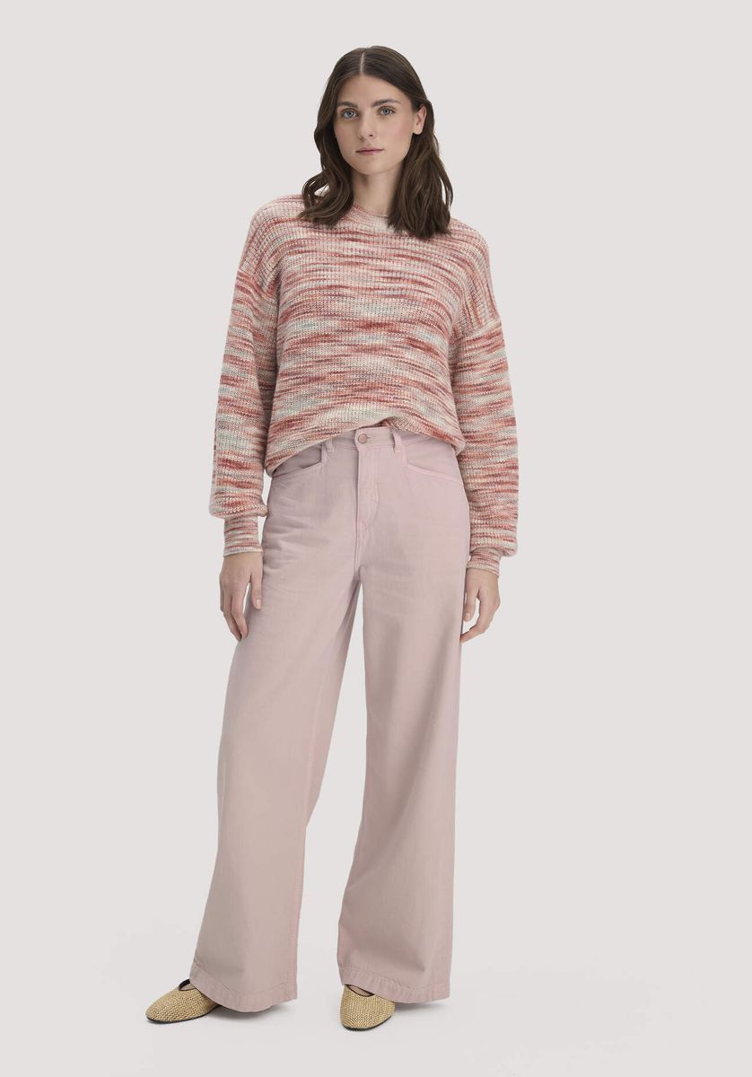 hessnatur Damen Jeans VONNA Super Wide Leg aus Bio-Baumwolle mit TENCEL™ Lyocell - rosa - Größe 26/32