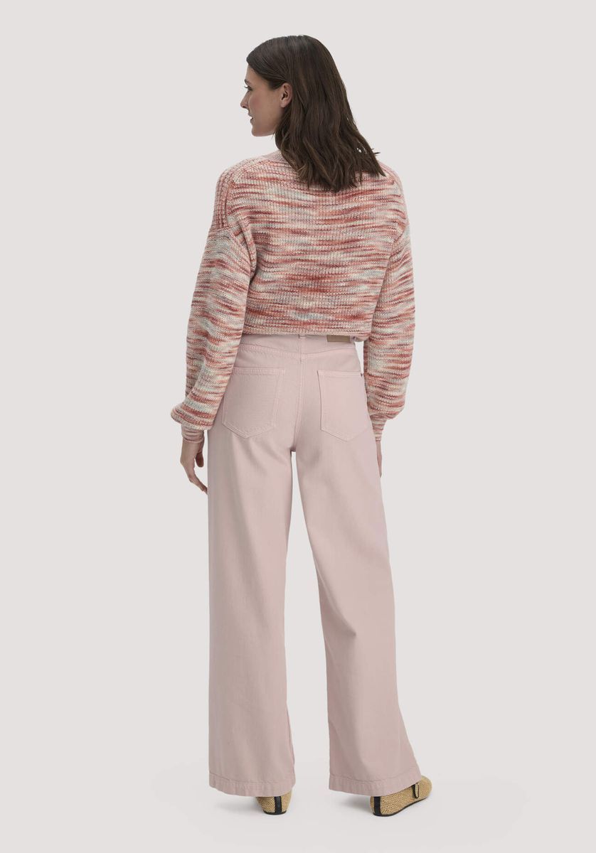 hessnatur Damen Jeans VONNA Super Wide Leg aus Bio-Baumwolle mit TENCEL™ Lyocell - rosa - Größe 26/32