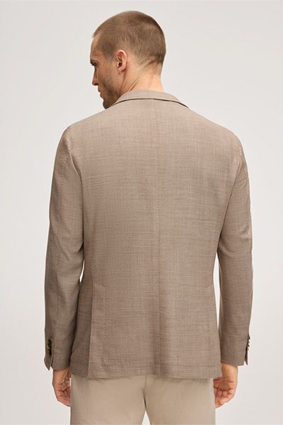 Windsor Giorno Beige Sakko aus Woll-Leinen-Mischung mit aufgesetzten Taschen