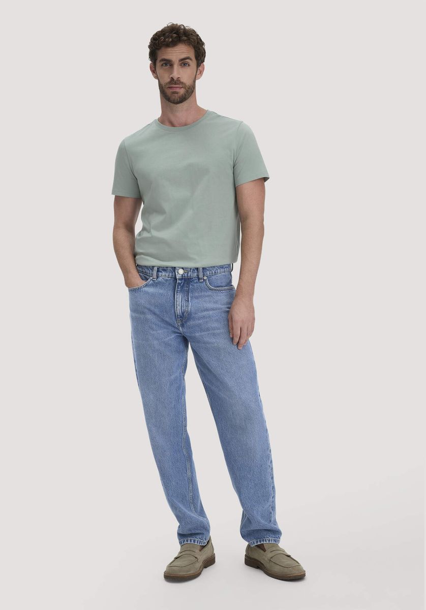 hessnatur Herren T-Shirt Regular aus Regenerative Organic Cotton (ROC) - grün - Größe 46