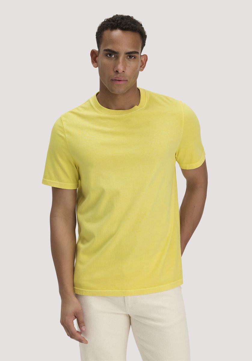 hessnatur Herren Heavy Jersey Shirt Relaxed aus Bio-Baumwolle - gelb - Größe 46