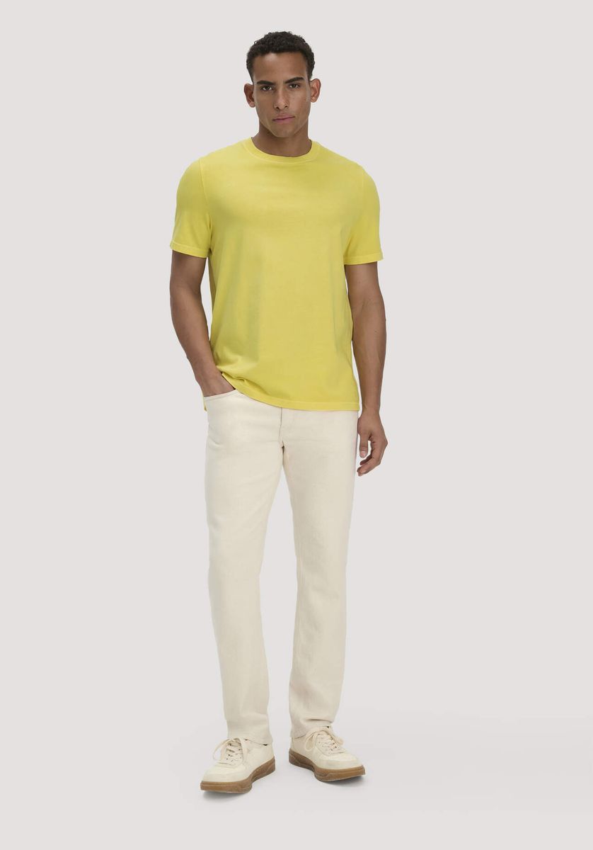 hessnatur Herren Heavy Jersey Shirt Relaxed aus Bio-Baumwolle - gelb - Größe 46