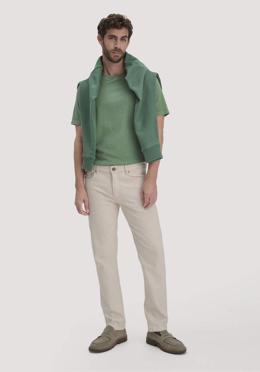 hessnatur Herren Heavy Jersey Shirt Relaxed aus Bio-Baumwolle - grün - Größe 46