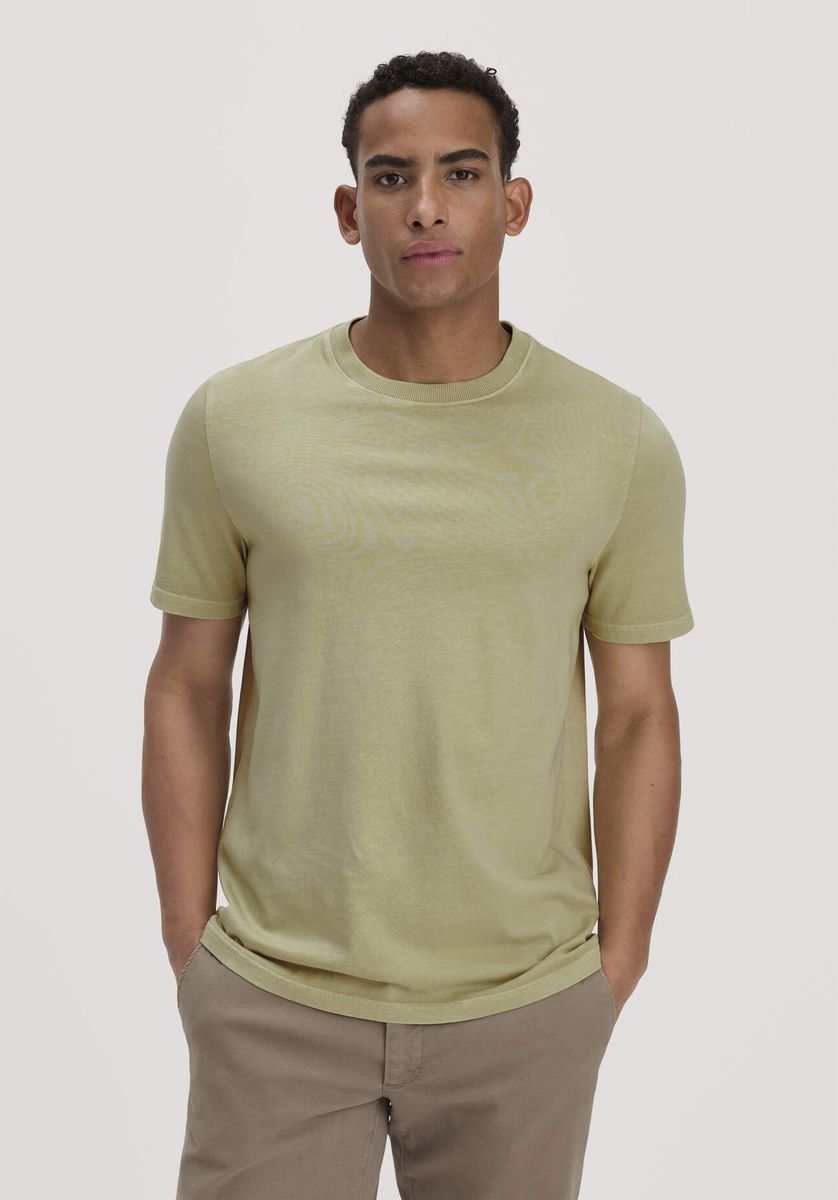 hessnatur Herren Heavy Jersey Shirt Relaxed aus Bio-Baumwolle - grün - Größe 46