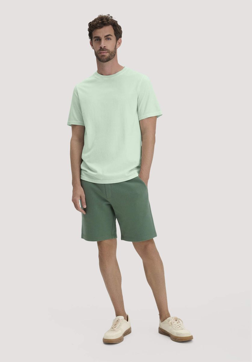 hessnatur Herren Heavy Jersey Shirt Relaxed aus Bio-Baumwolle - grün - Größe 46