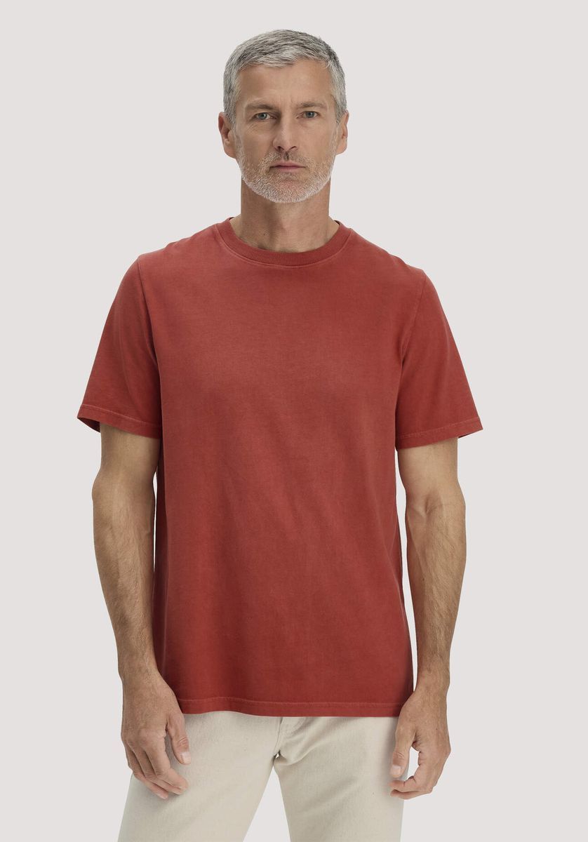 hessnatur Herren Heavy Jersey Shirt Relaxed aus Bio-Baumwolle - braun - Größe 46