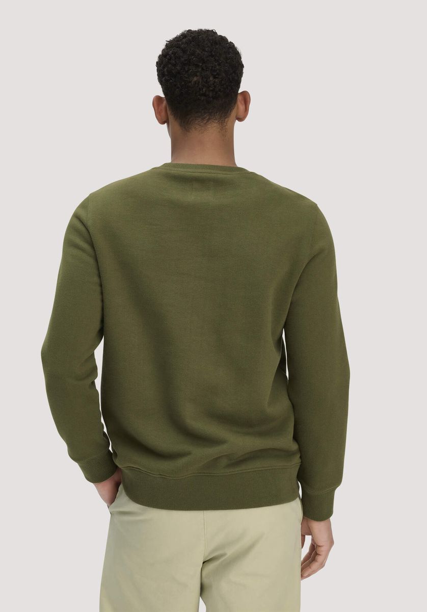 hessnatur Herren Sweatshirt Regular BETTERRECYCLING aus Bio-Baumwolle - grün - Größe L