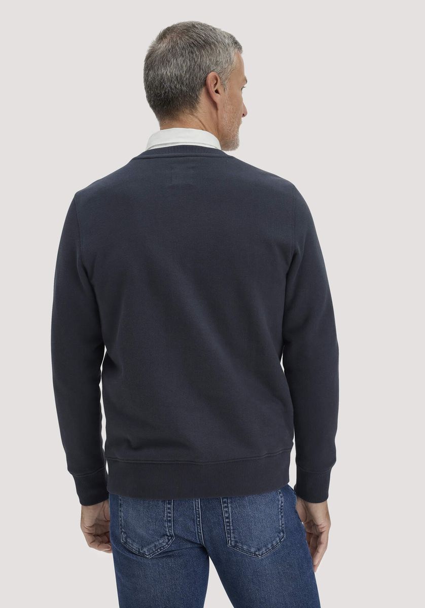 Klassisches marineblaues Sweatshirt aus Bio-Baumwolle