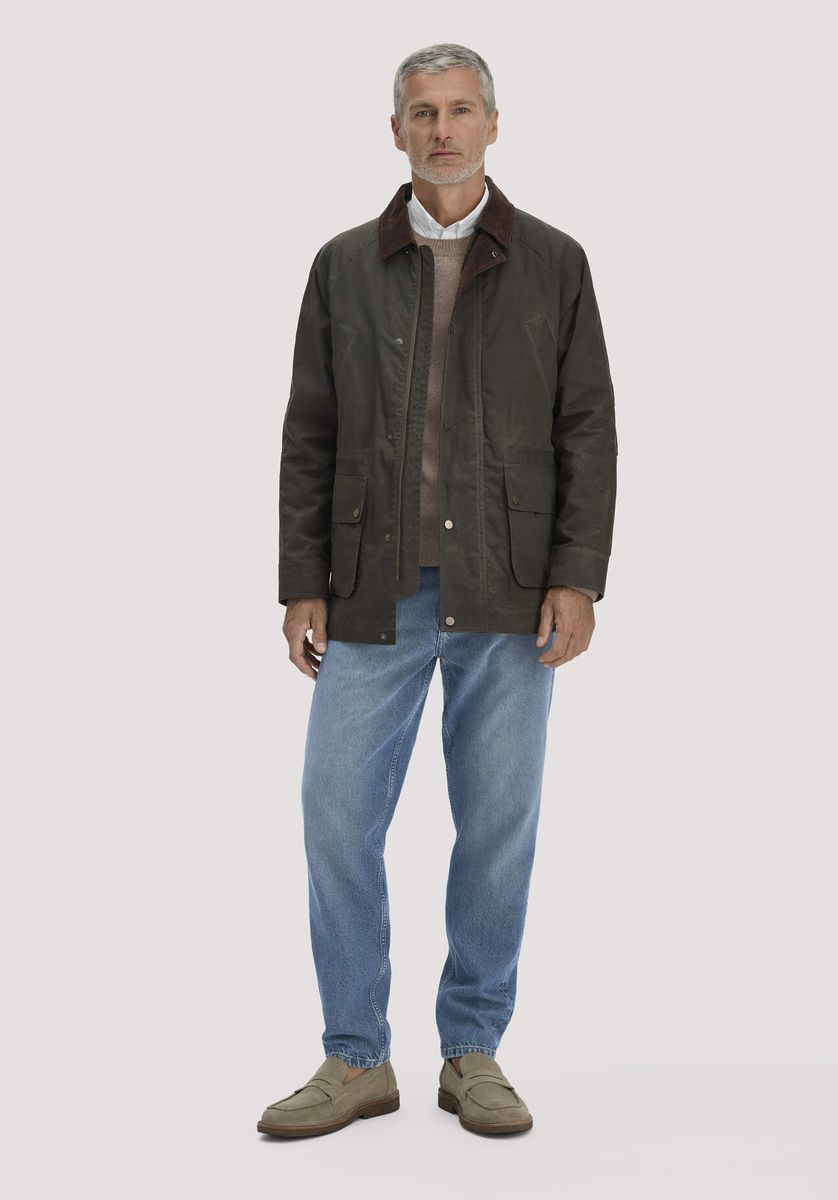 Klassische Wachsjacke aus Bio-Baumwolle