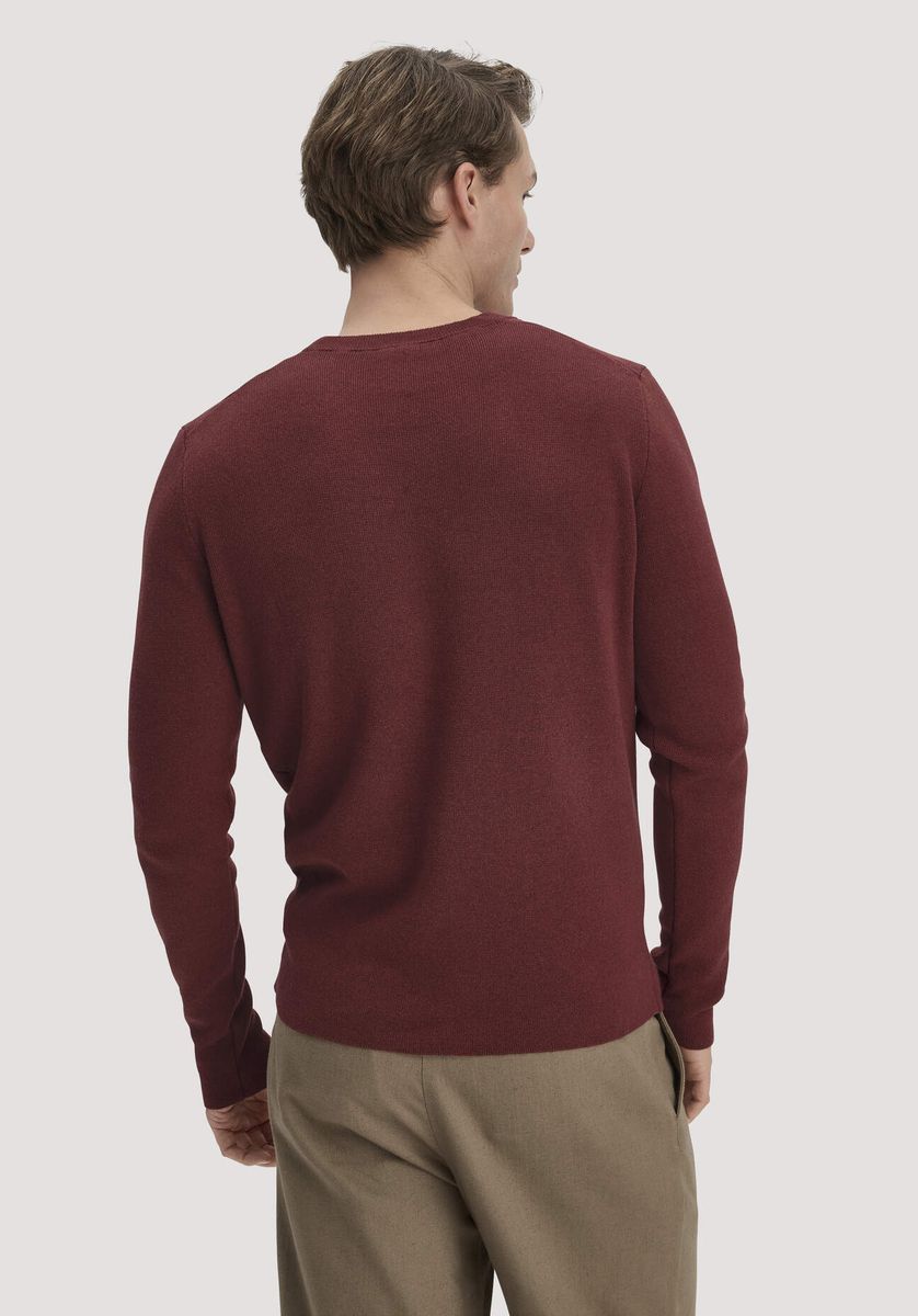 hessnatur Herren Milano Strick Pullover Regular aus Leinen mit Bio-Baumwolle und LENZING™ ECOVERO™ Viskose - braun - Größe L