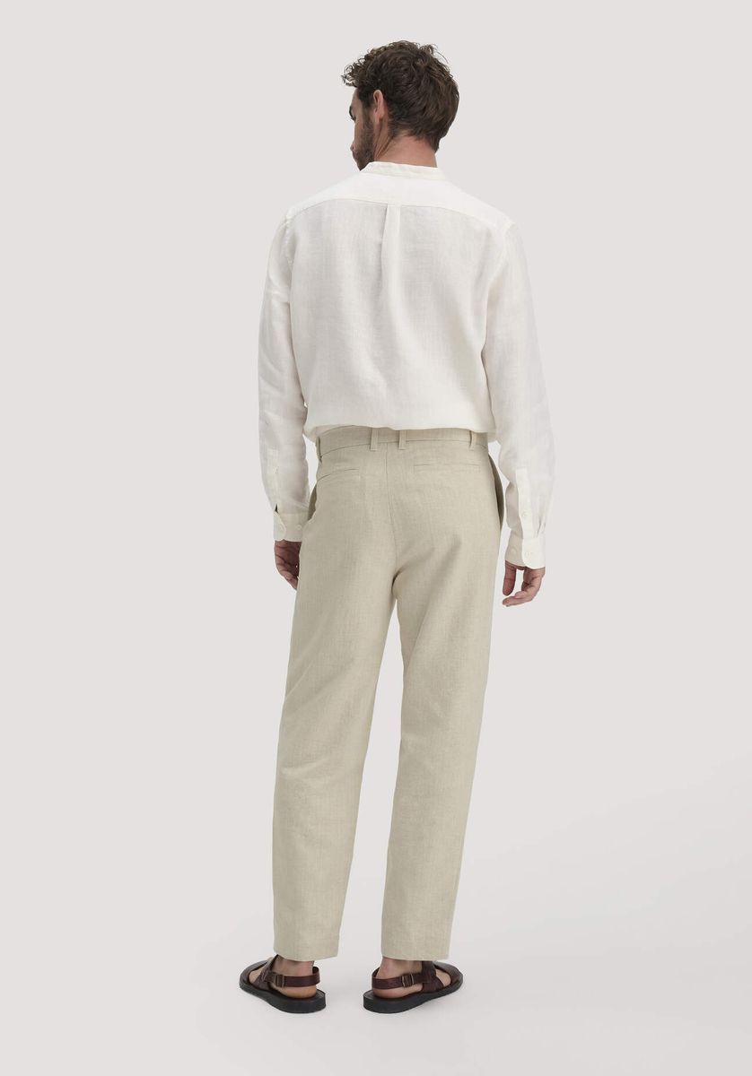 hessnatur Herren Hose RON Relaxed aus Bio-Baumwolle mit Leinen - natur - Größe 31/32