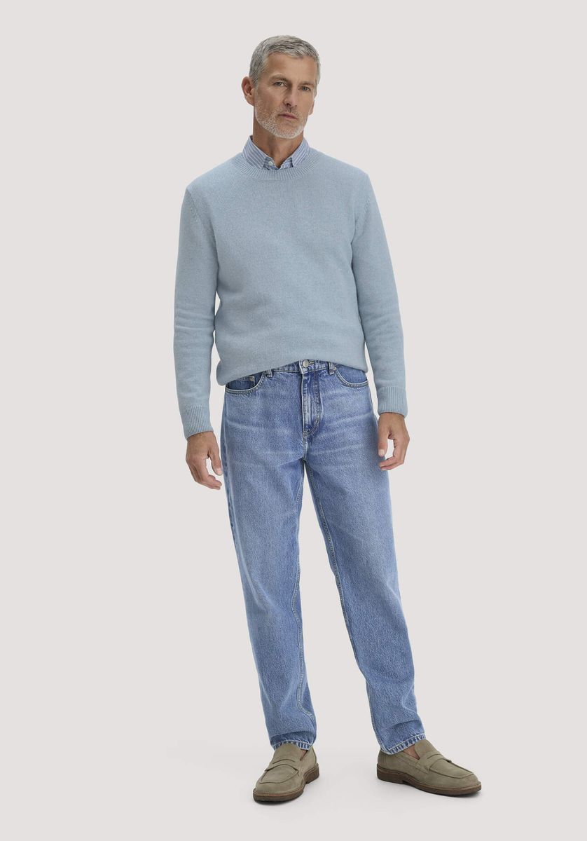 Lässige, konische Bio-Denim Jeans