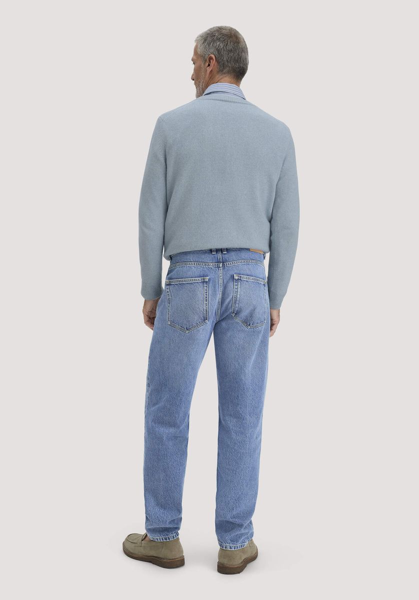 Lässige, konische Bio-Denim Jeans