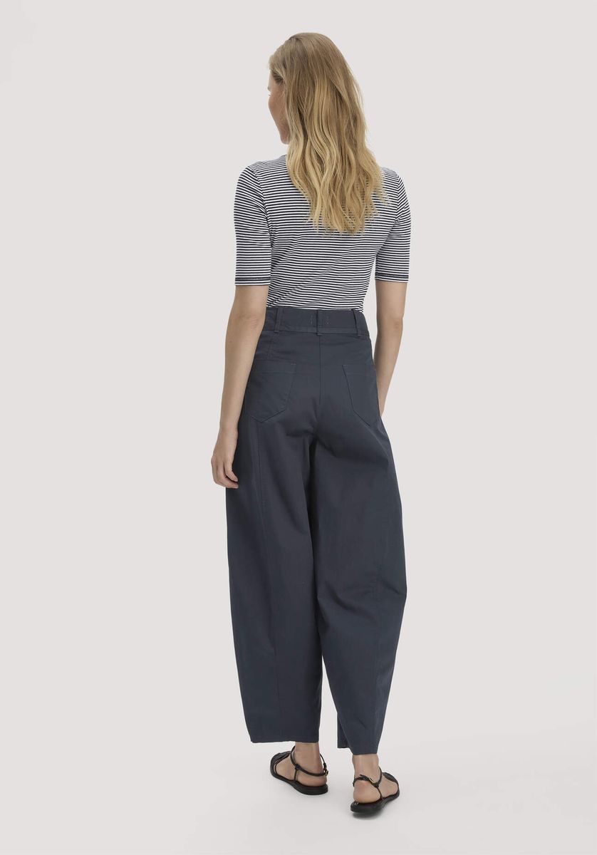 Barrel-Leg Baumwollmischhose