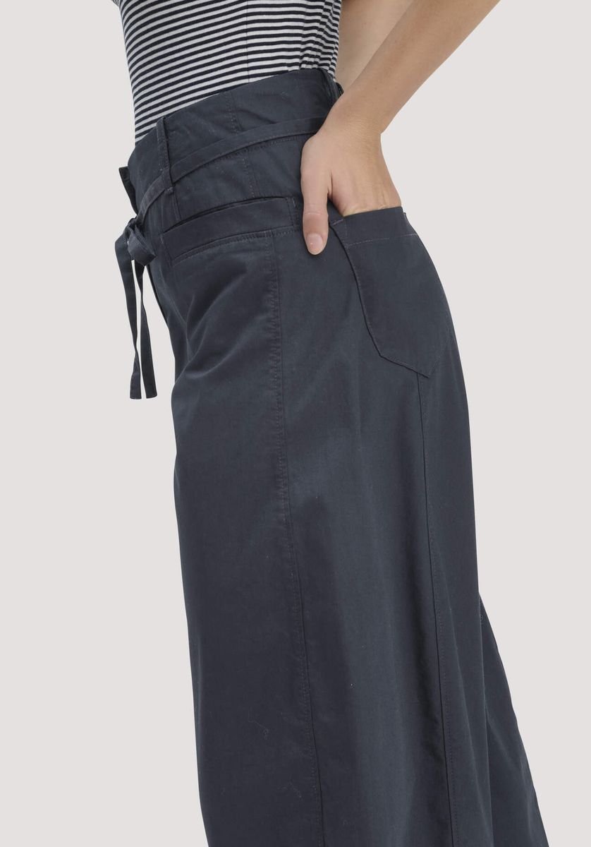 Barrel-Leg Baumwollmischhose