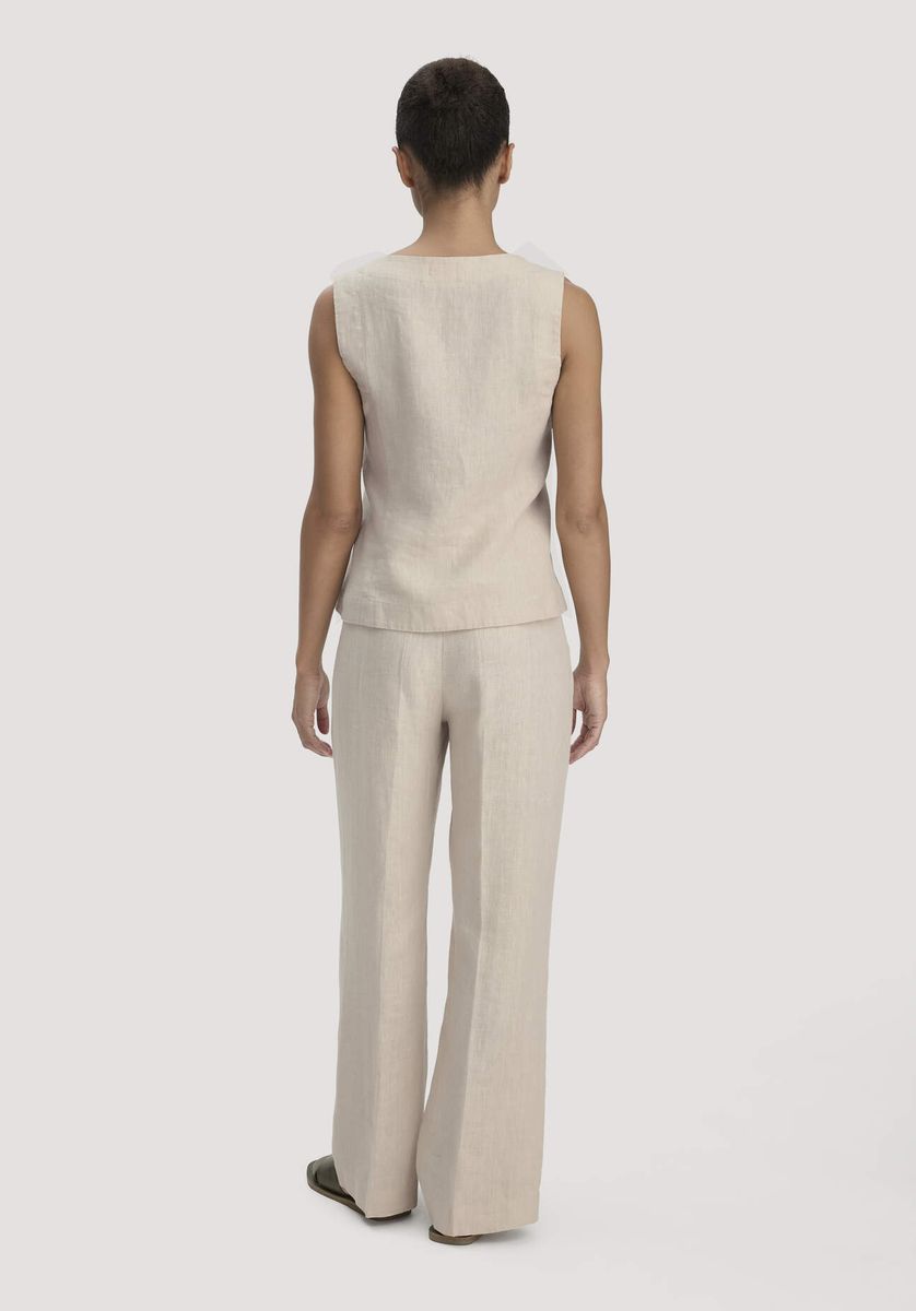 Leinenhose mit geradem Bein