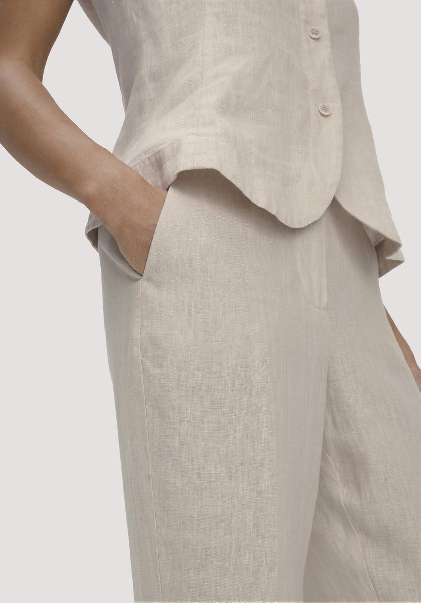 Leinenhose mit geradem Bein