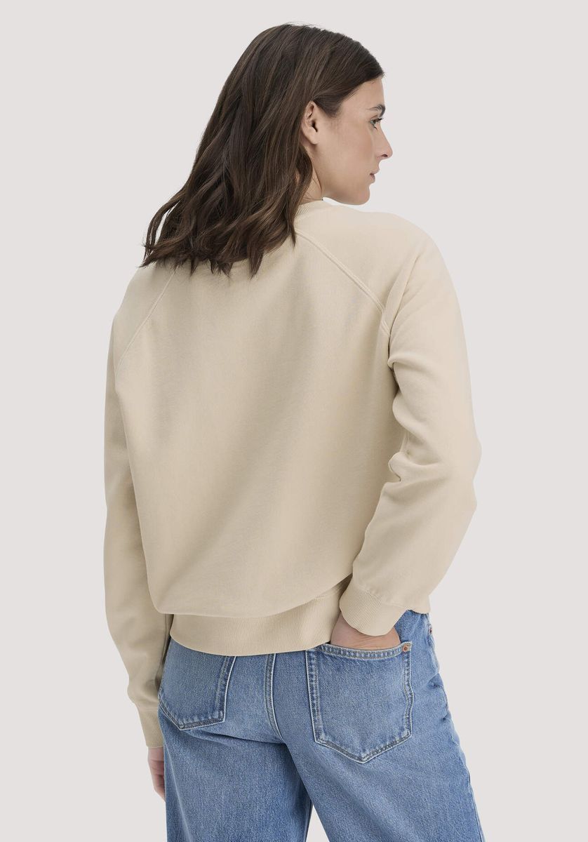 hessnatur Damen Sweatshirt Oversize aus Bio-Baumwolle - beige - Größe L
