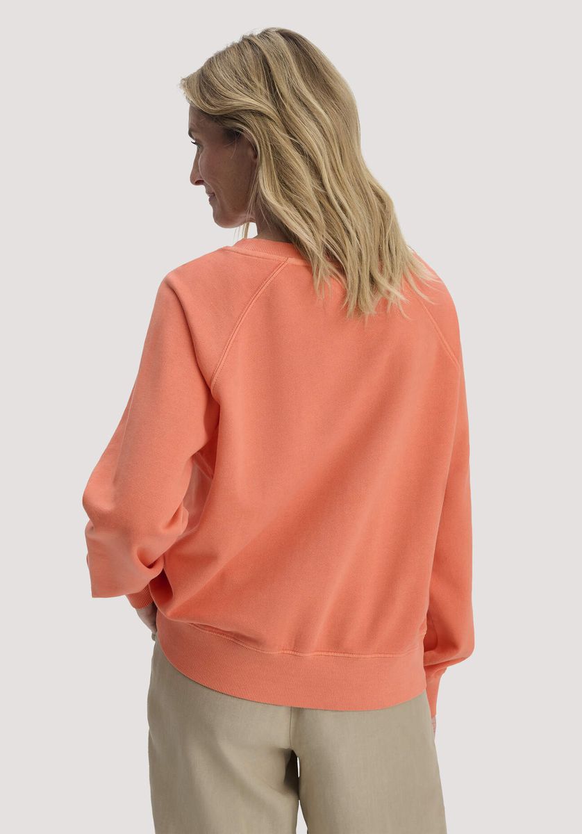 hessnatur Damen Sweatshirt Oversize aus Bio-Baumwolle - orange - Größe M
