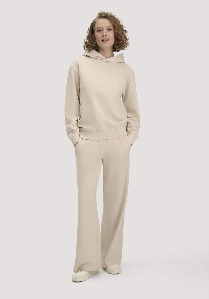 hessnatur Damen Sweathoodie Relaxed aus Bio-Baumwolle - beige - Größe L