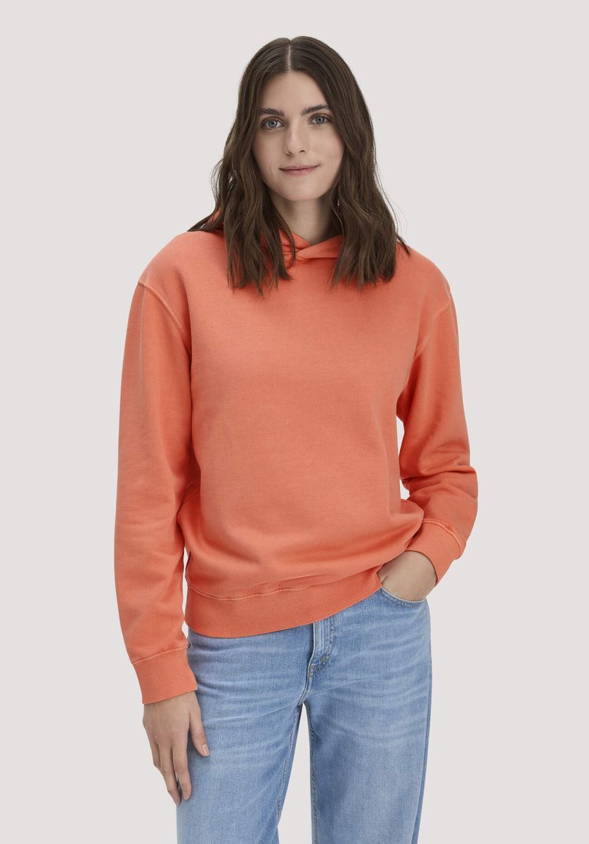 hessnatur Damen Sweathoodie Relaxed aus Bio-Baumwolle - orange - Größe L