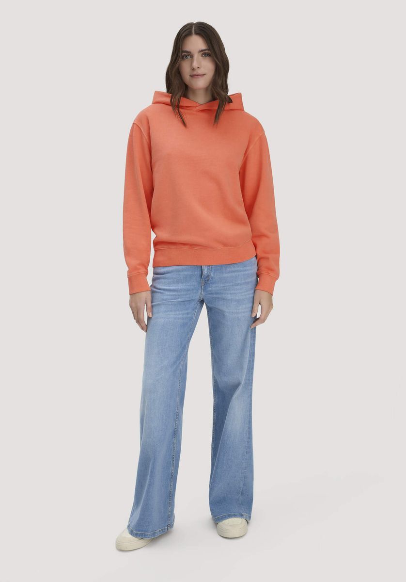 hessnatur Damen Sweathoodie Relaxed aus Bio-Baumwolle - orange - Größe L