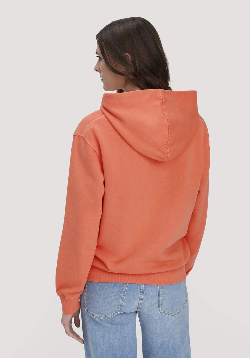 hessnatur Damen Sweathoodie Relaxed aus Bio-Baumwolle - orange - Größe L