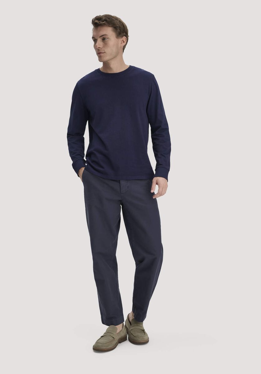hessnatur Herren Chino RONNEL Relaxed aus Bio-Baumwolle - blau - Größe 31/32