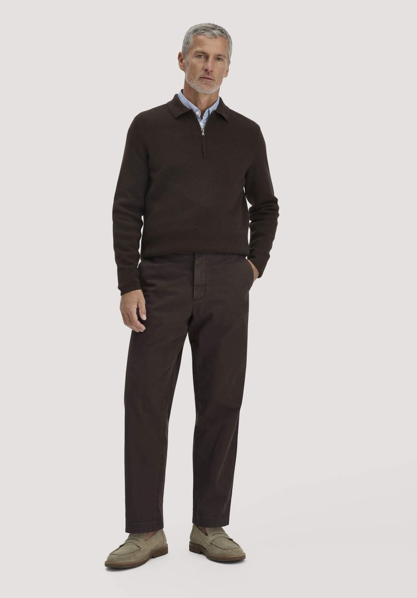 hessnatur Herren Chino RONNEL Relaxed aus Bio-Baumwolle - braun - Größe 31/32